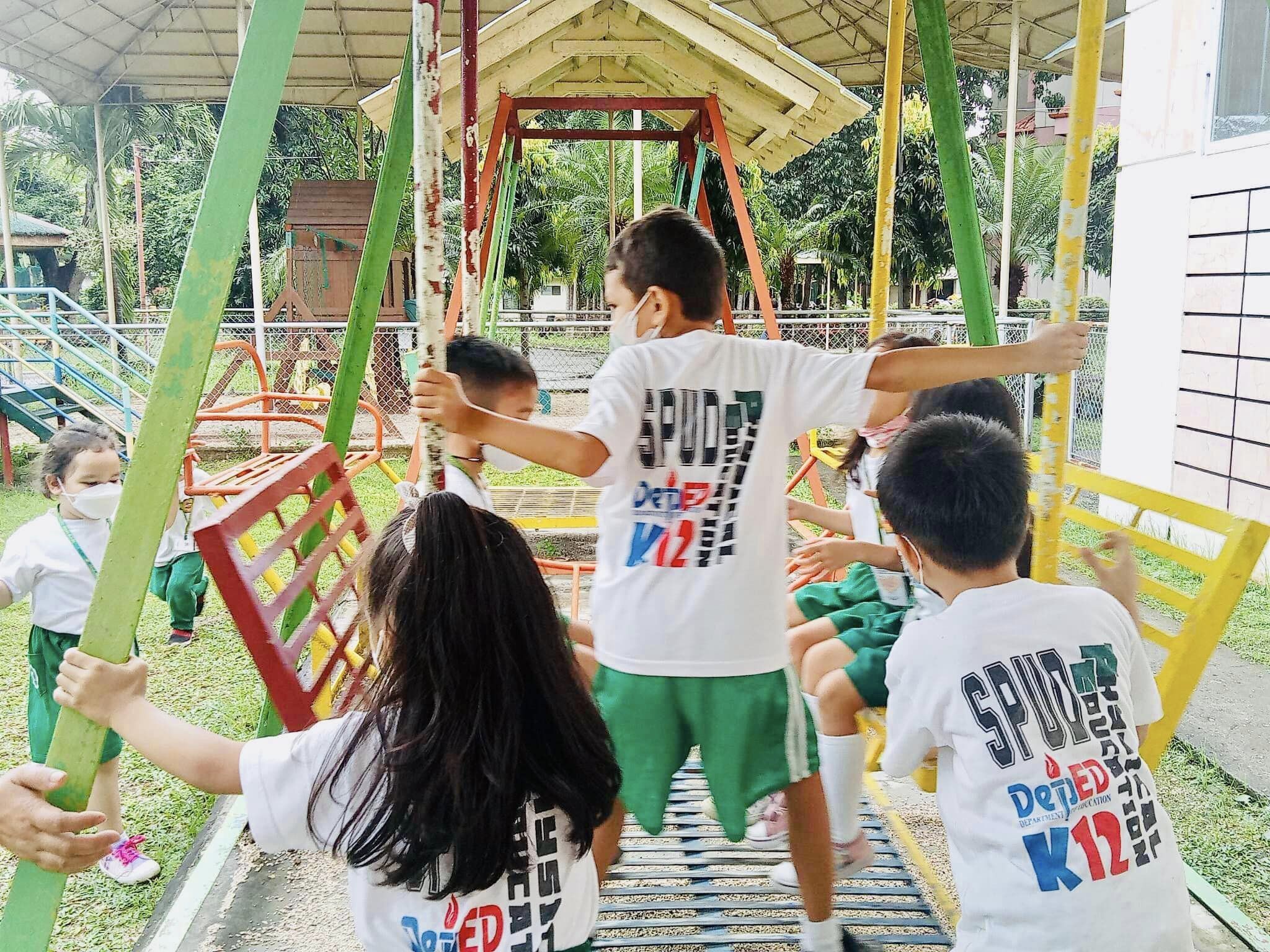 The youngest members of the Paulinian family in their playtime.