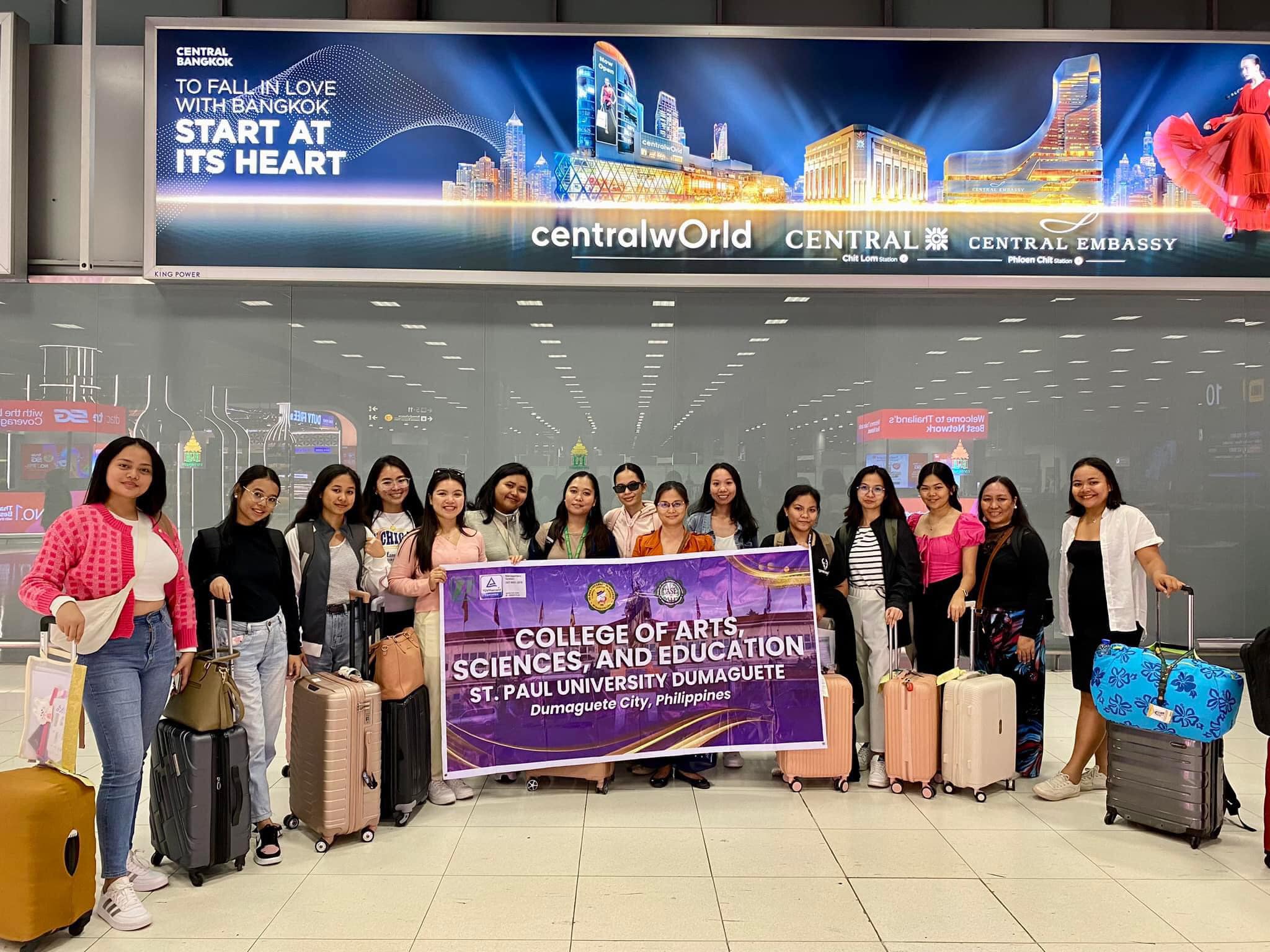 SPU Dumaguete Students Embark on Enriching Educational and Cultural Immersion in Thailand