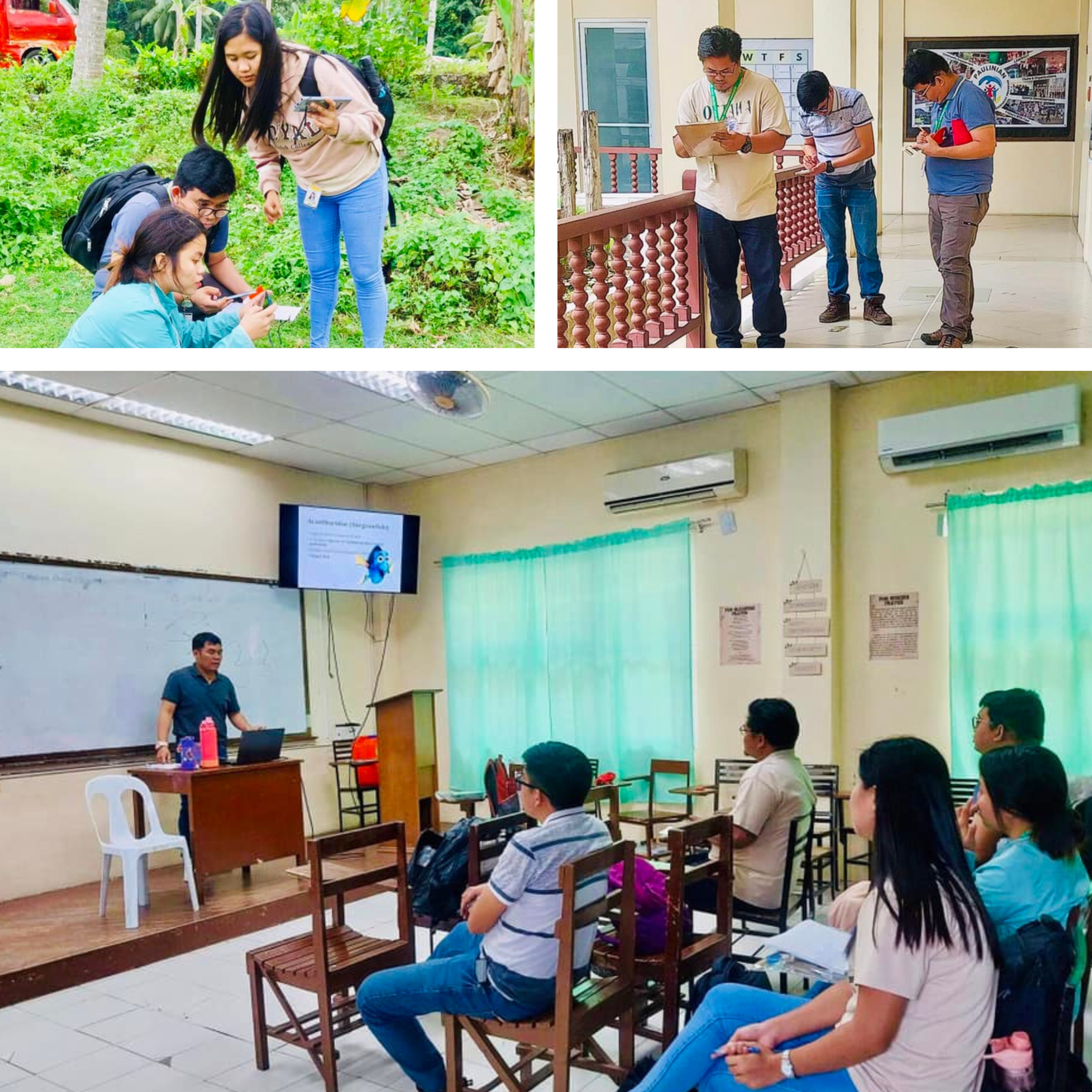 LOOK|| St. Paul Dumaguete School of Graduate Studies Conducts Fish Visual Census Simulation and Riparian Field Survey