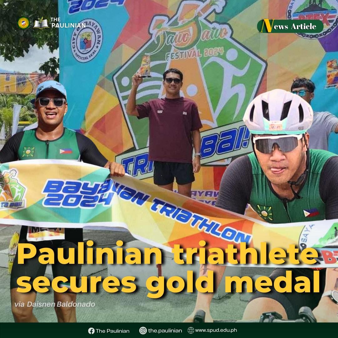 Paulinian triathlete secures gold medal