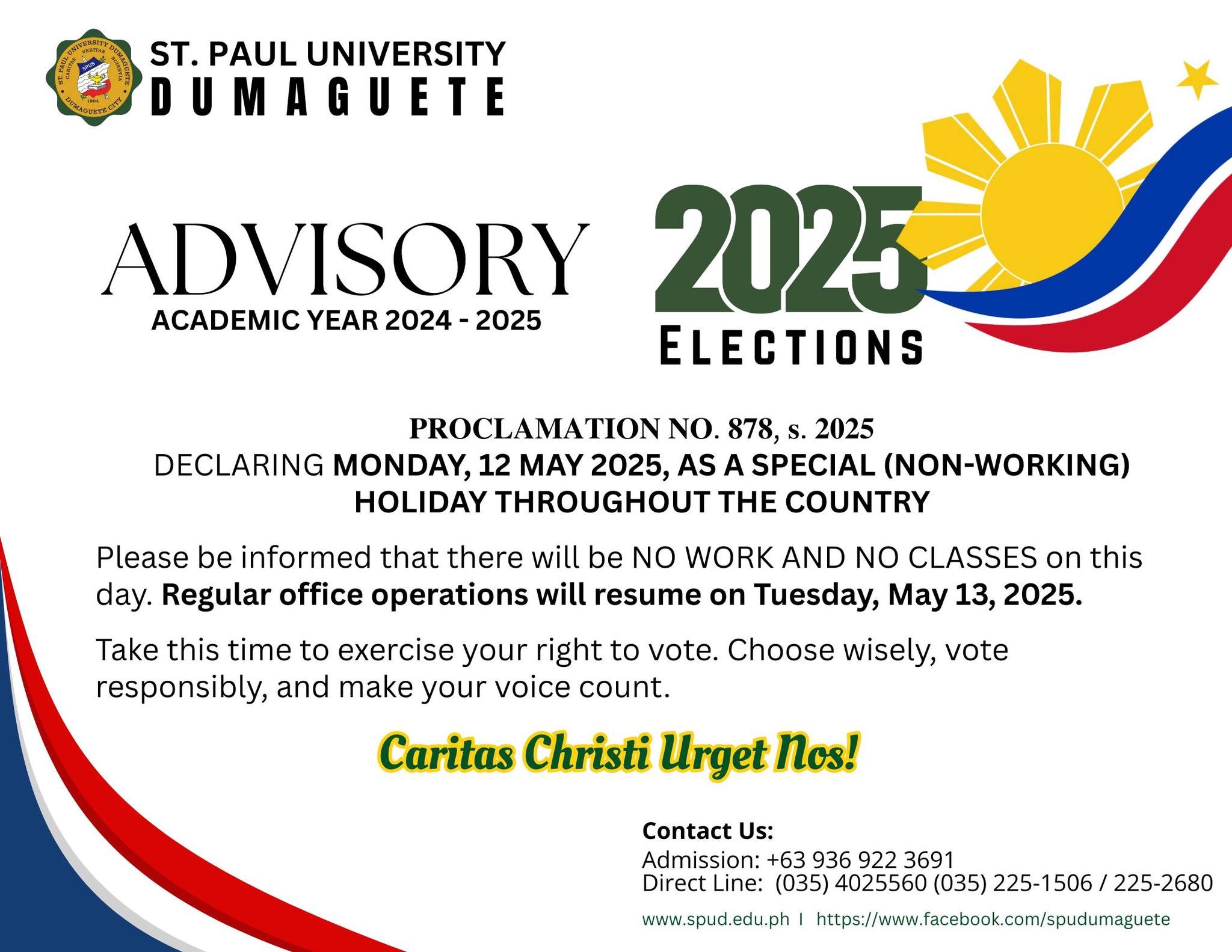 ADVISORY: 2025 Elections
