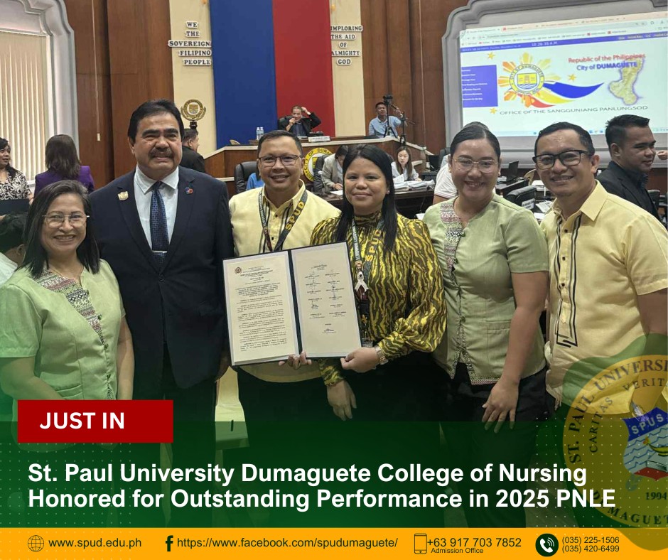 St. Paul University Dumaguete College of Nursing Honored for Outstanding Performance in 2025 PNLE