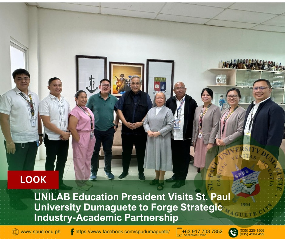 UNILAB Education President Visits St. Paul University Dumaguete to Forge Strategic Industry-Academic Partnership