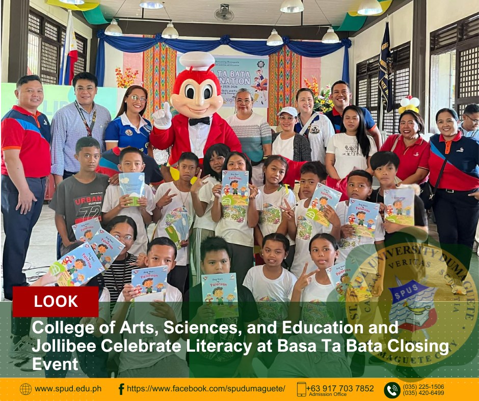 College of Arts, Sciences, and Education and Jollibee Celebrate Literacy at Basa Ta Bata Closing Event