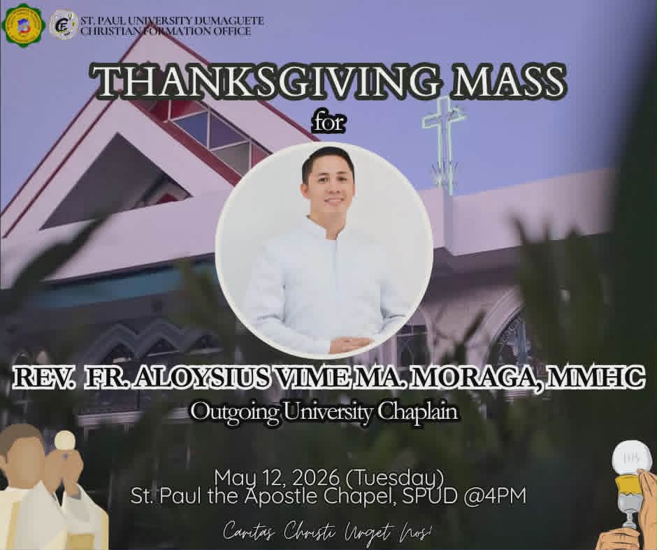With grateful hearts, we gather in thanksgiving for the faithful service and guidance of Rev. Fr. Aloysius Vime Ma. Moraga MMHC
