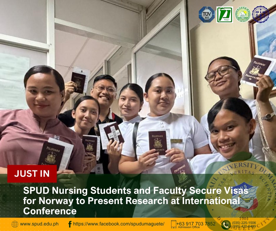 SPUD Nursing Students and Faculty Secure Visas for Norway to Present Research at International Conference