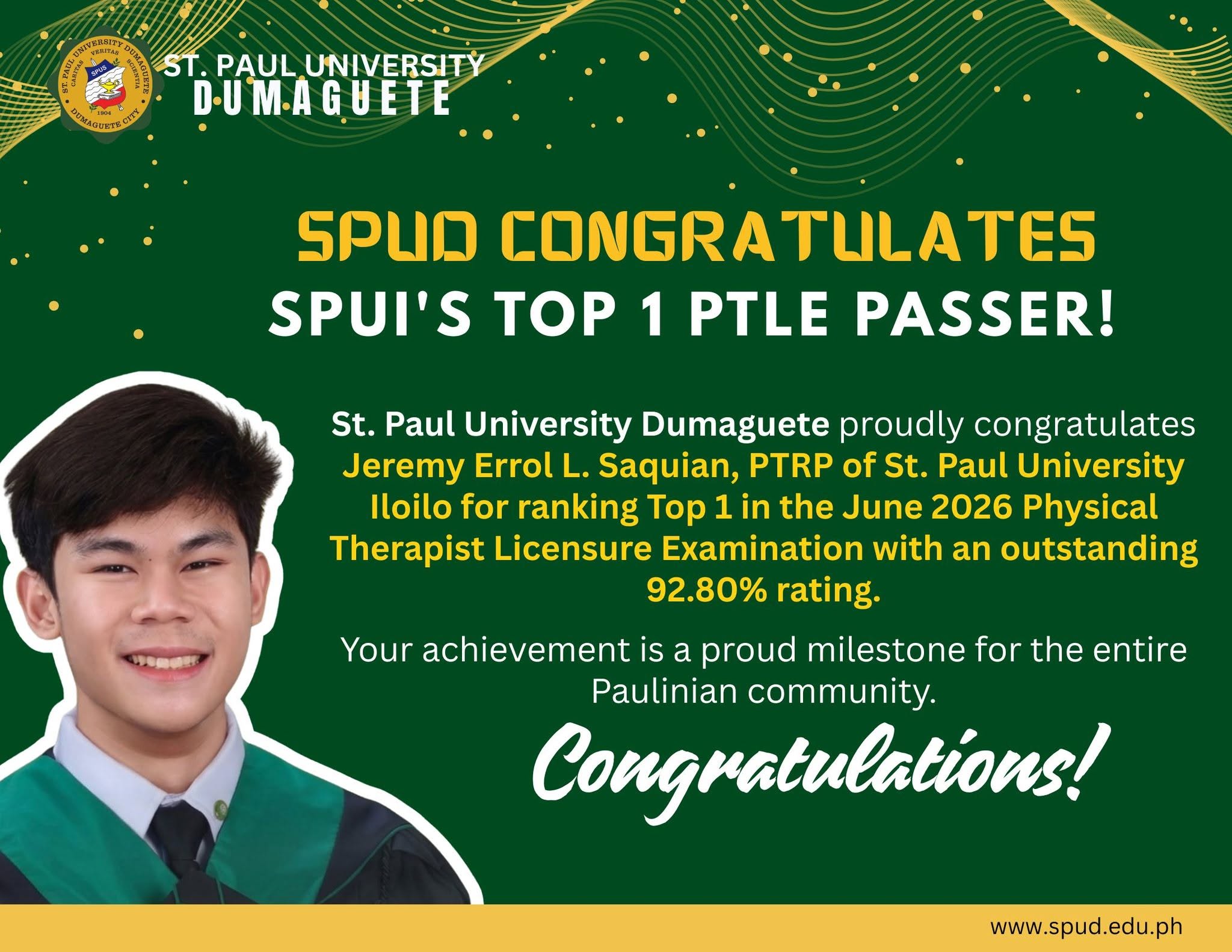 A proud moment for the Paulinian community!