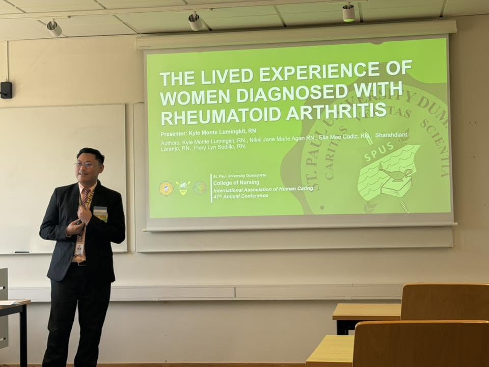 Research excellence on the global stage. Congratulations, Mr. Kyle Lumingkit, RN!