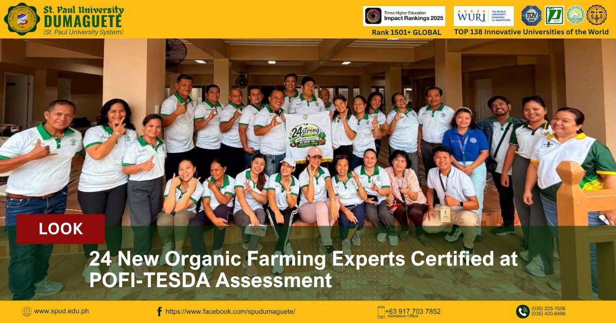 24 New Organic Farming Experts Certified at POFI-TESDA Assessment