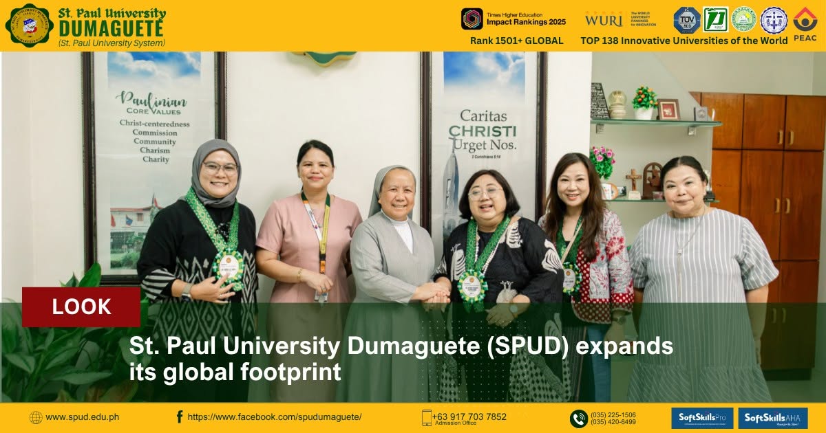 St. Paul University Dumaguete (SPUD) expands its global footprint! 