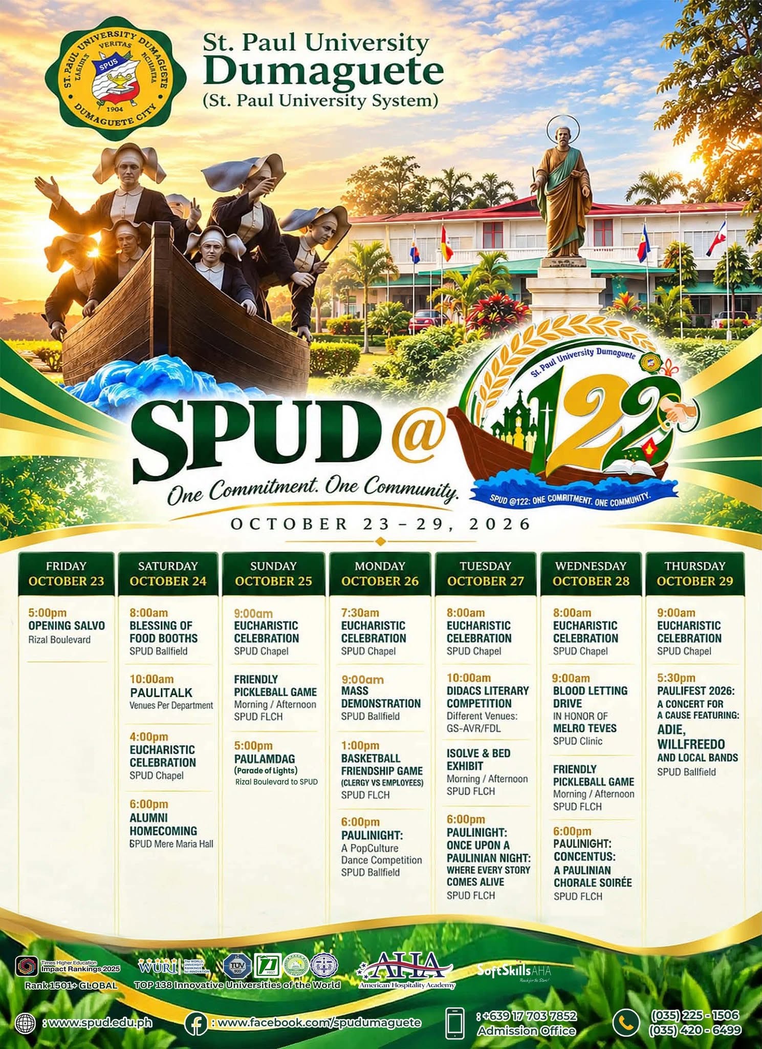 122 YEARS OF GRACE, SERVICE, AND EXCELLENCE!
