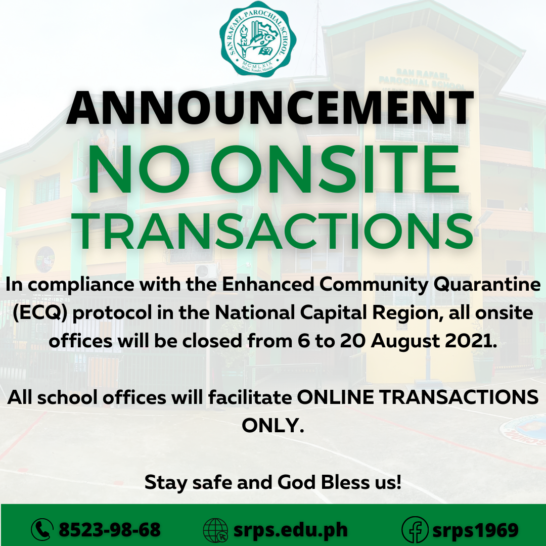 No onsite transactions