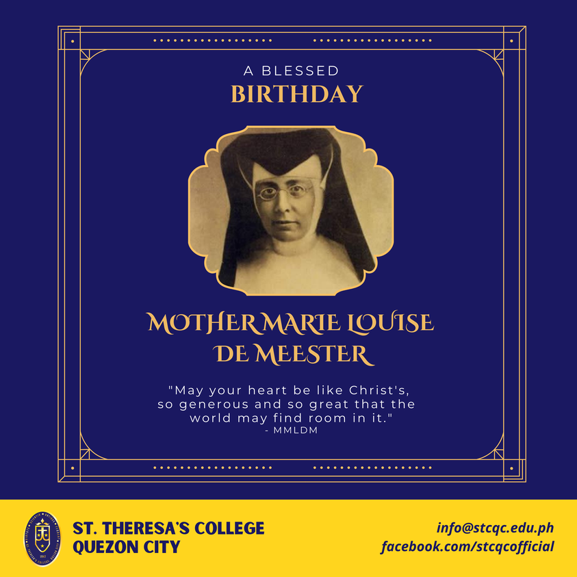 MOTHER MARIE LOUISE DE MEESTER, INSPIRE US WITH YOUR ZEAL FOR MISSION.