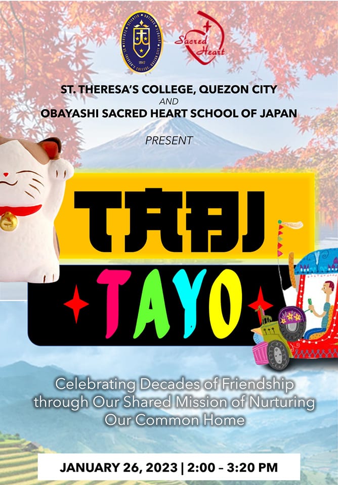 St. Theresa College, Quezon City High School English Area and Obayashi Sacred School of Japan Celebrating Decades of Friendship through virtual interaction with the theme,  “TabiTayo: Celebrating Deca