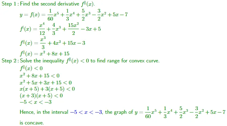 Concave vs Convex Curves and Point of Inflexion Explained