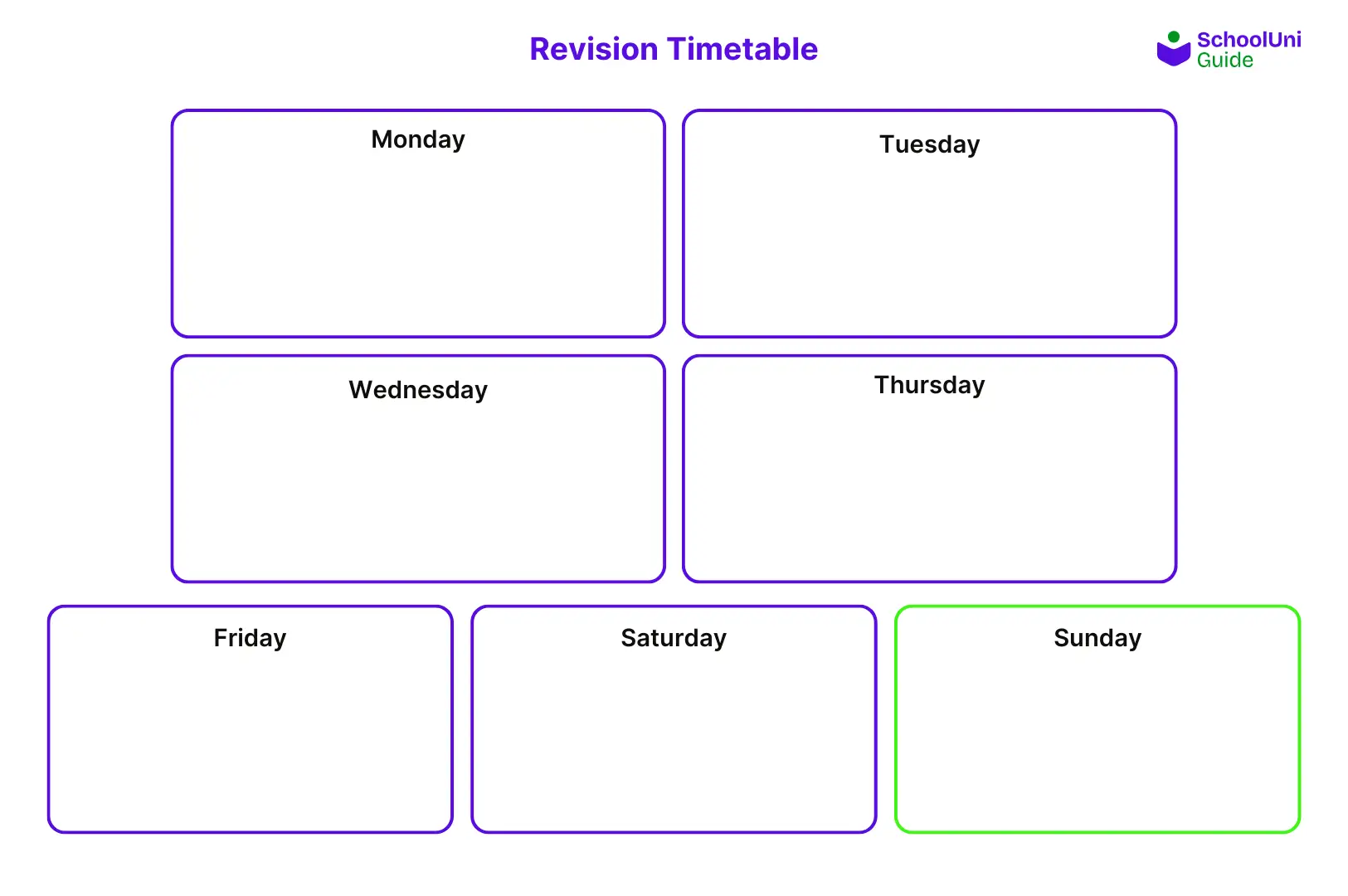 Blank Revision Timetable Template 2 Templates Example Blank Revision Timetable Template 2 Templates Example