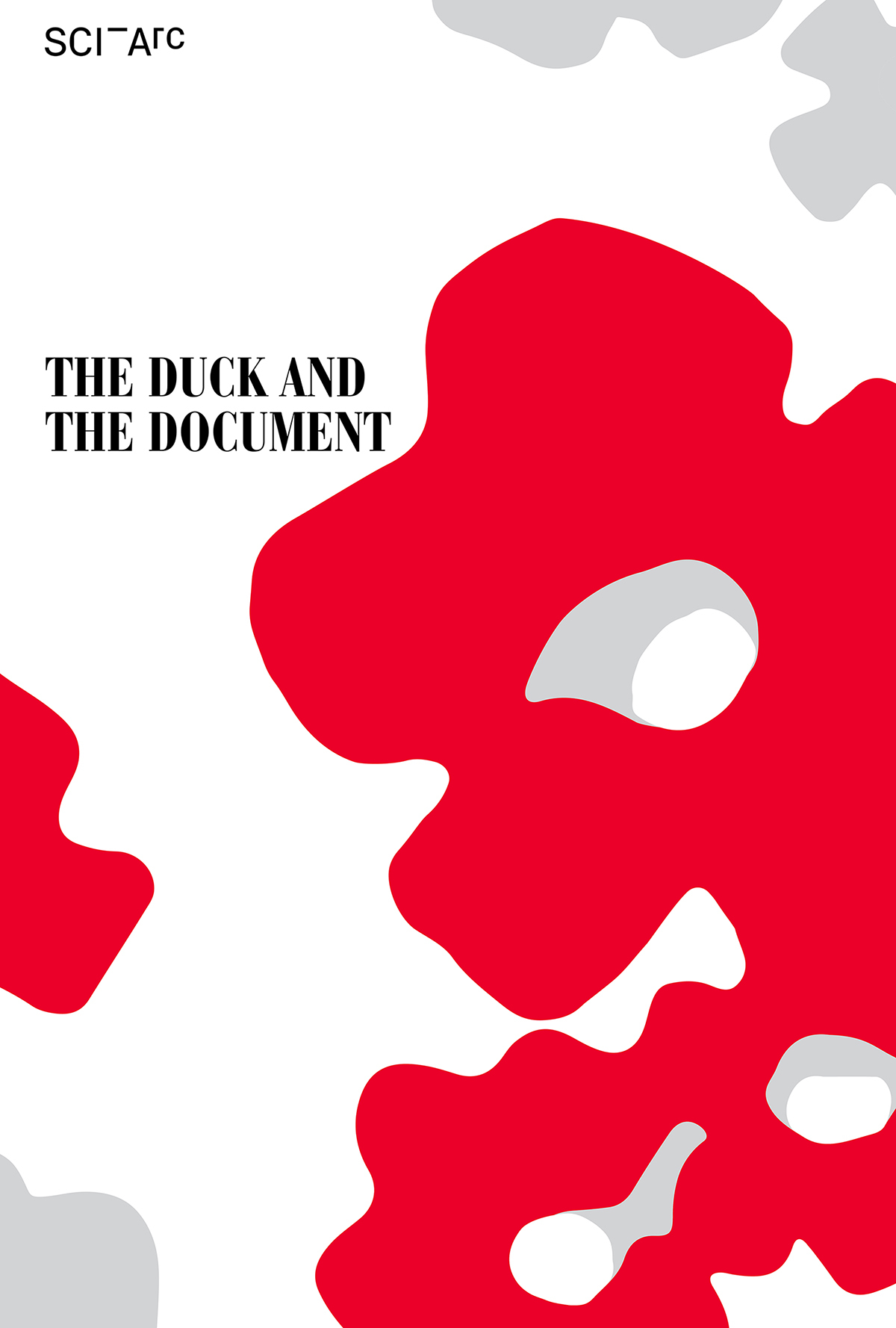 red grey white camo duck and document text