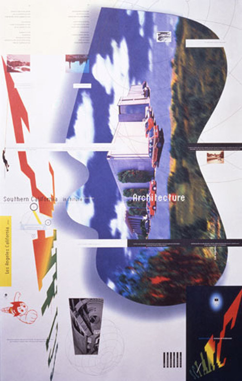 1993 Greiman promotional sci-arc poster greiman art computer graphics 90s