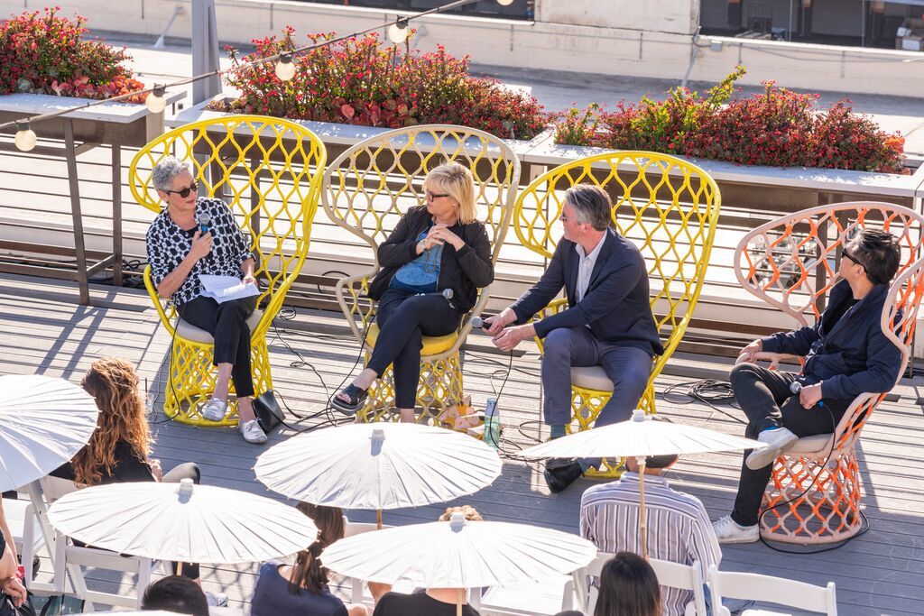 Four architects discussing at LA Design Festival