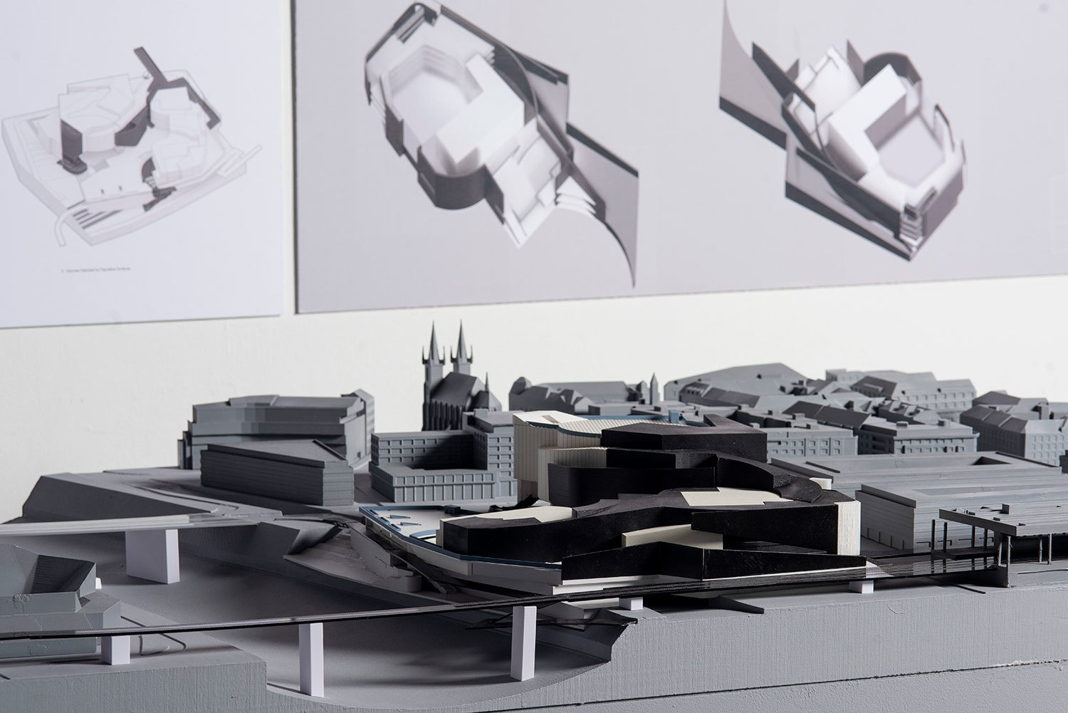 rendering drawing of 2022 undergraduate student thesis architectural model concept sci-arc