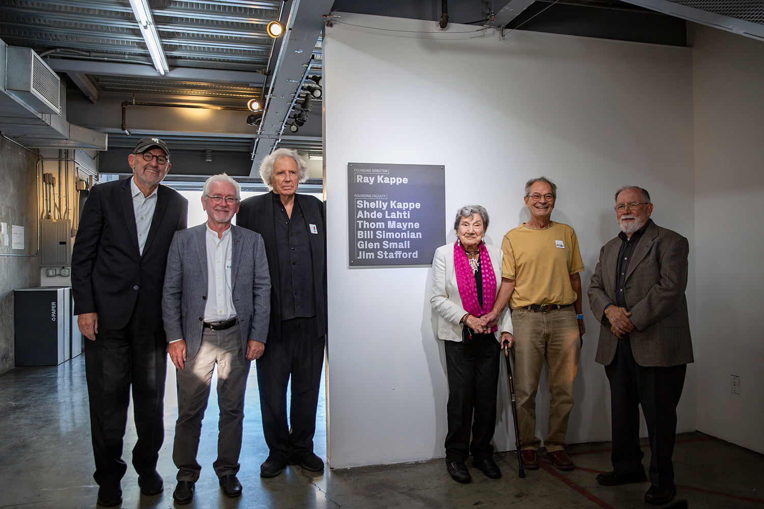 SCI-Arc new plaque in honor honoring school founders