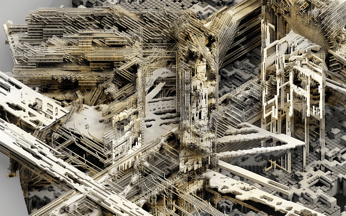 Computer generated golden architectural model