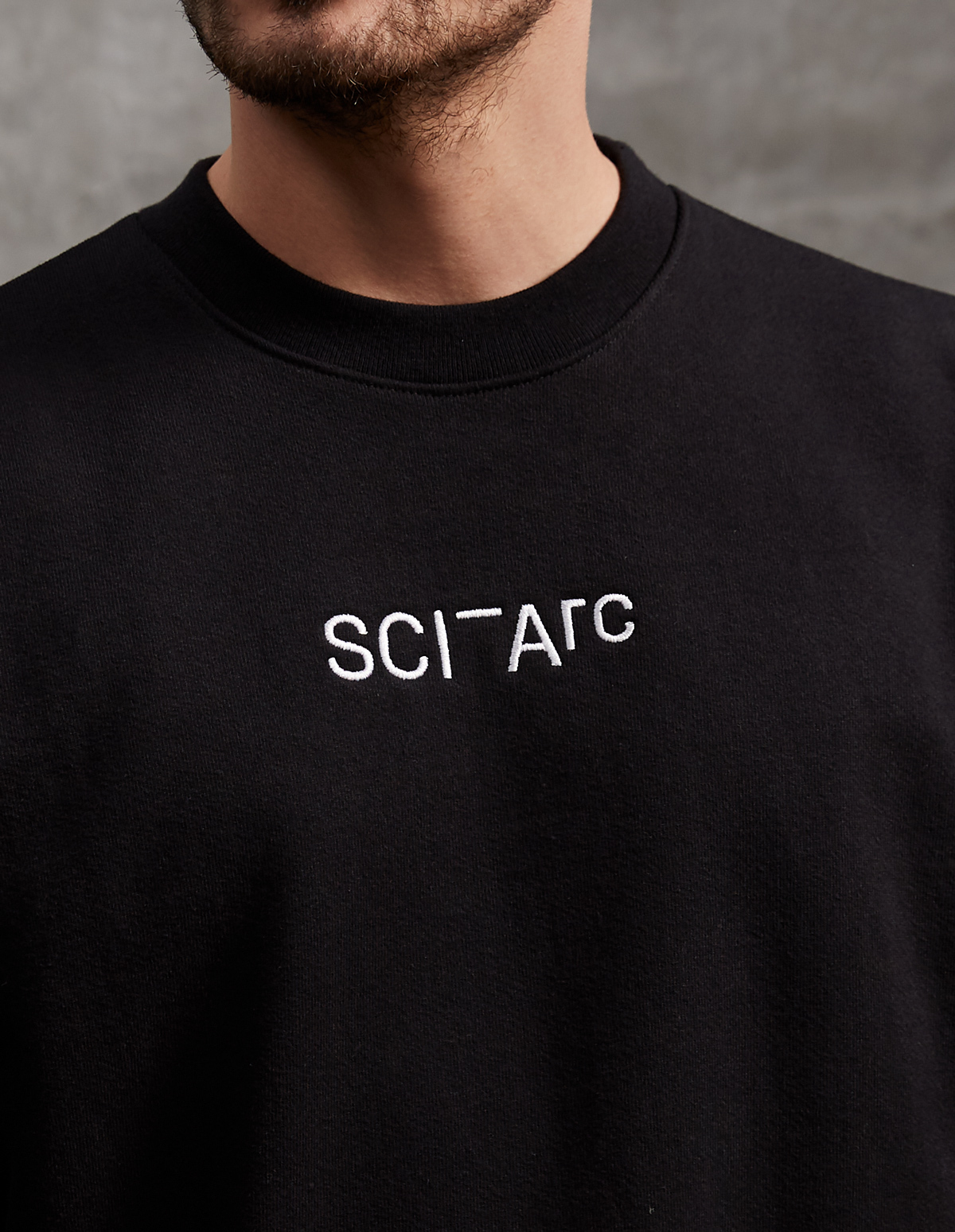 sci arc black crew neck