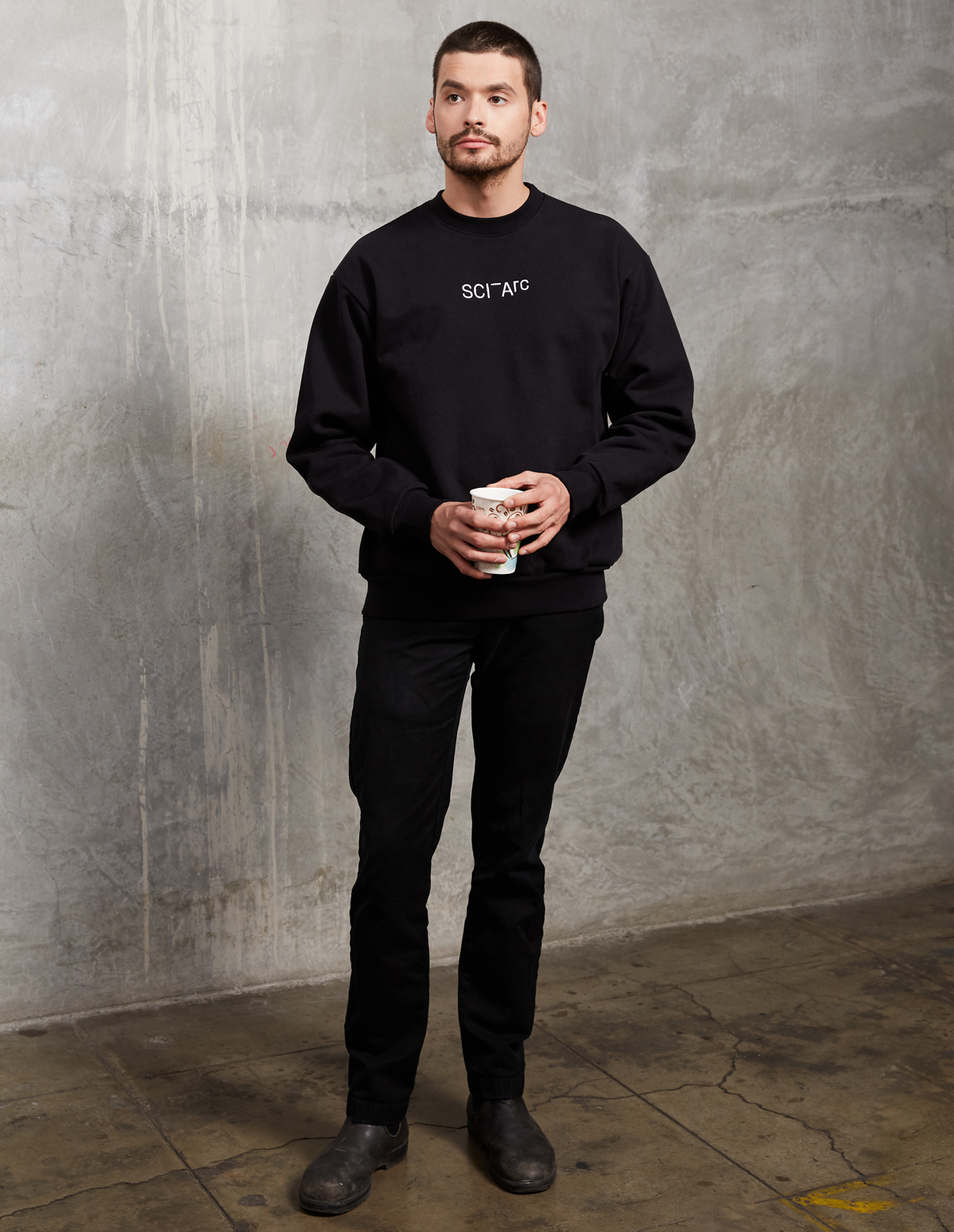 sci arc black crew neck