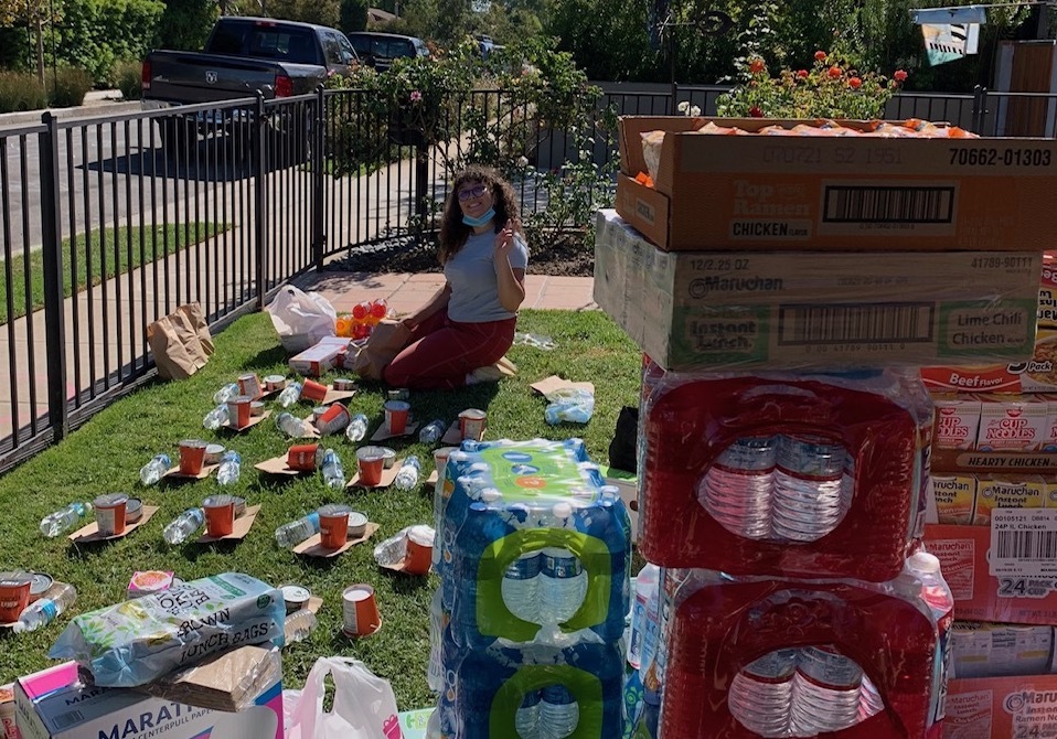 Olivia Billingsley with Supplies