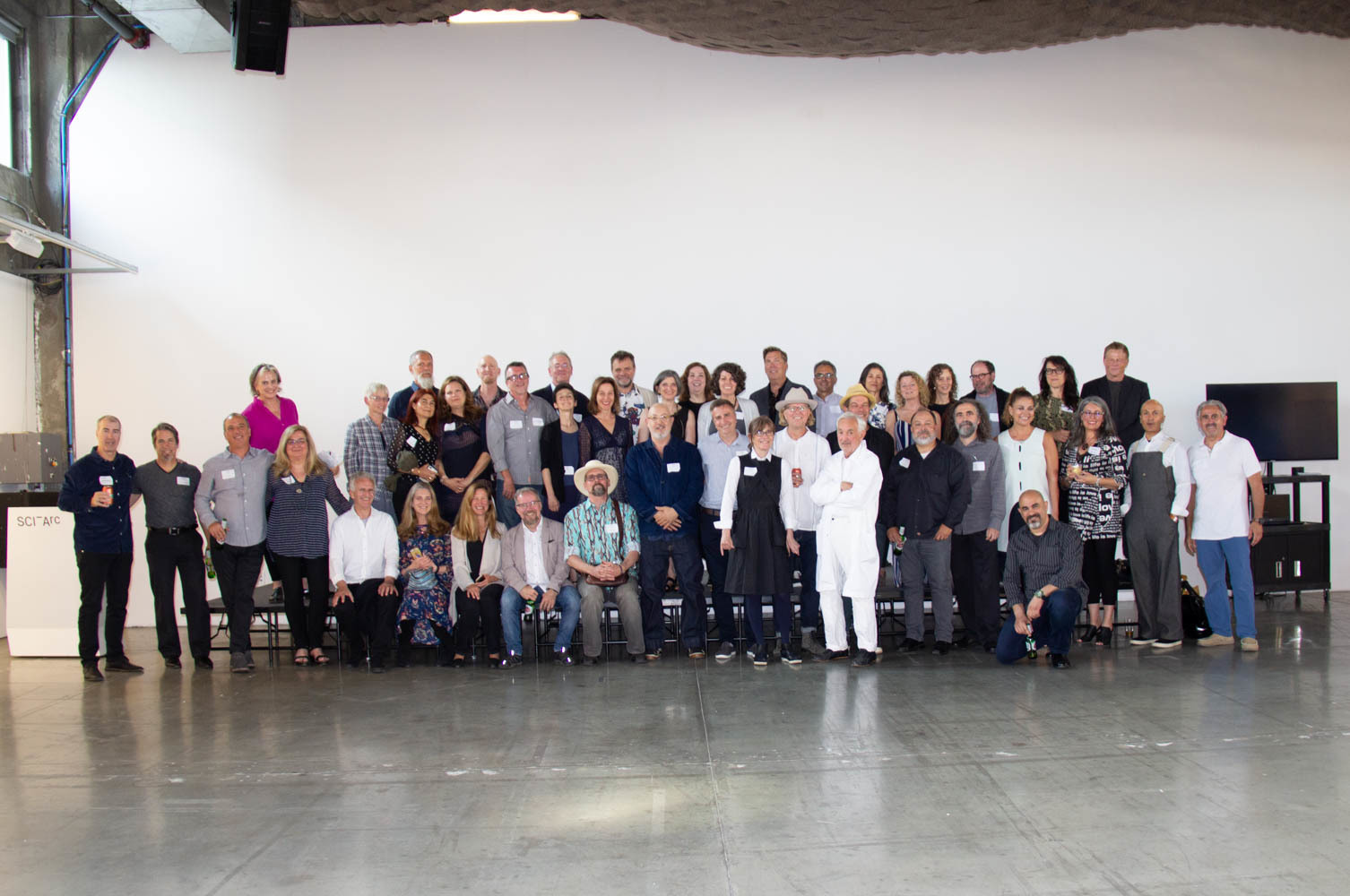 group photo in w m keck hall