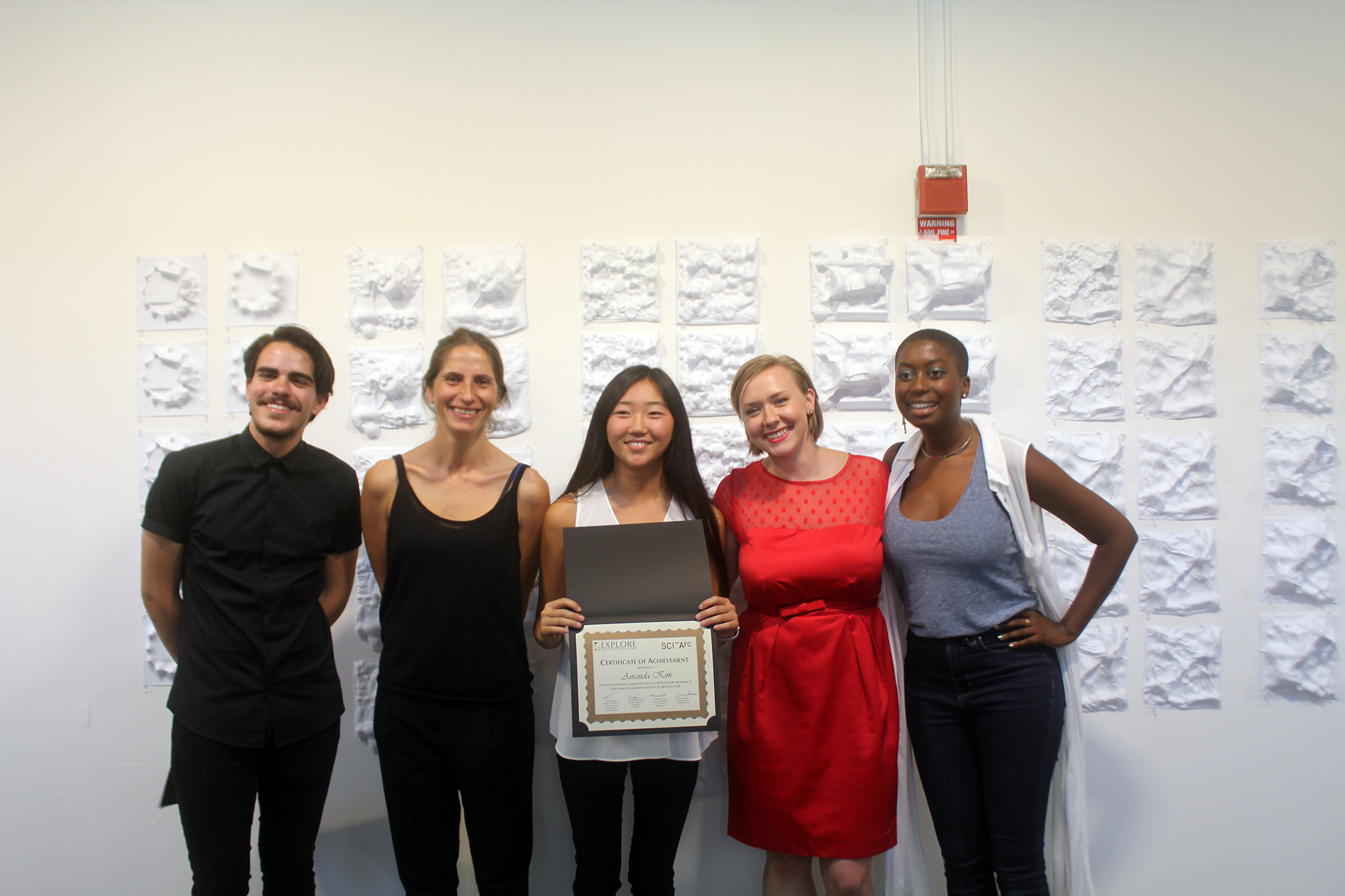 SCI-Arc faculty with students and workshop participant