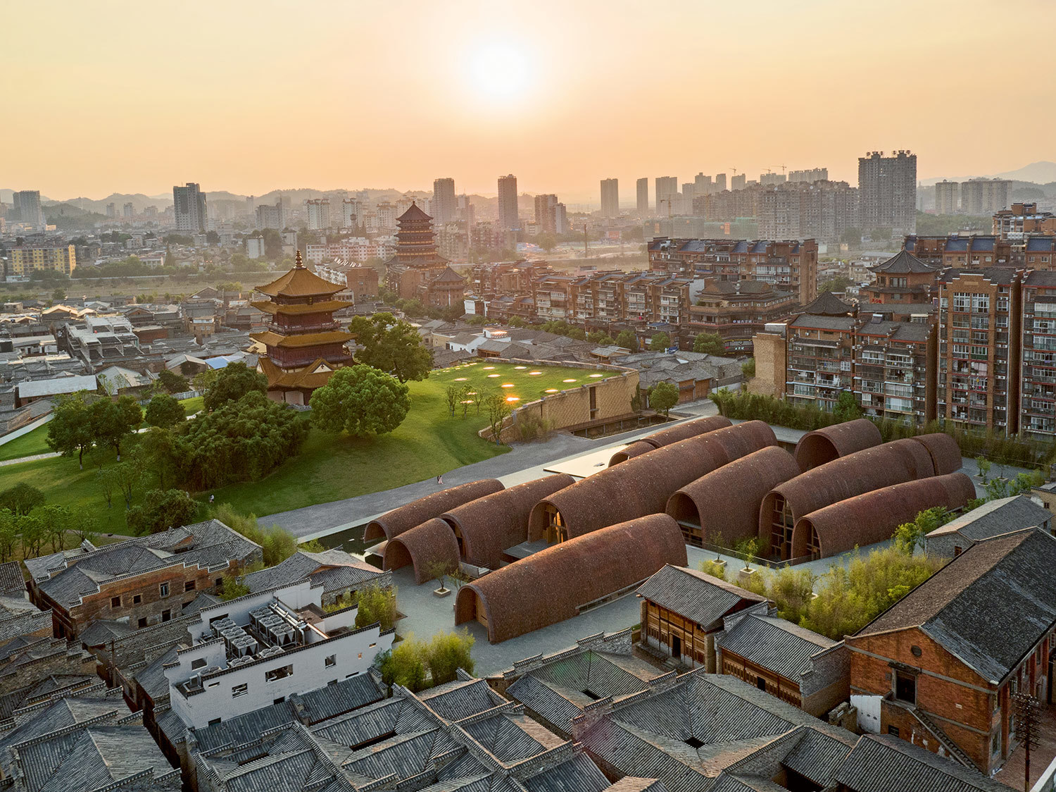 Imperial Kiln Museum aerial view