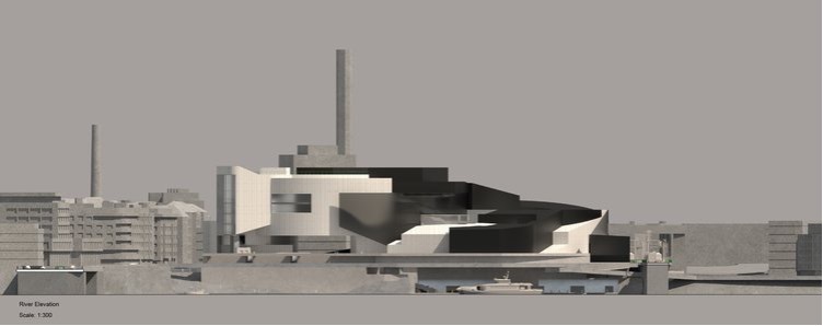 rendering drawing of 2022 undergraduate student thesis architectural model concept sci-arc