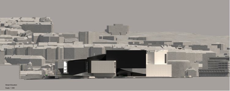 rendering drawing of 2022 undergraduate student thesis architectural model concept sci-arc