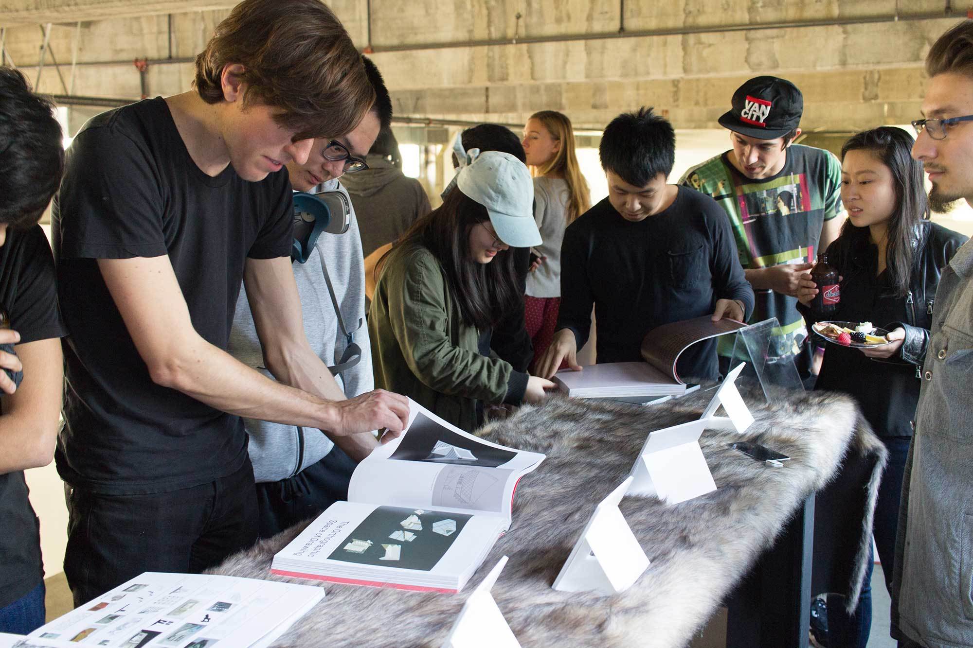 students reading On Ramp issue 6