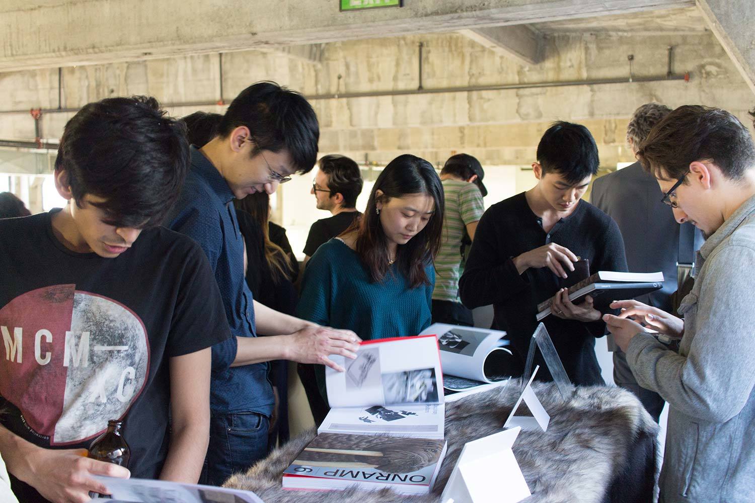 students reading On Ramp issue 6