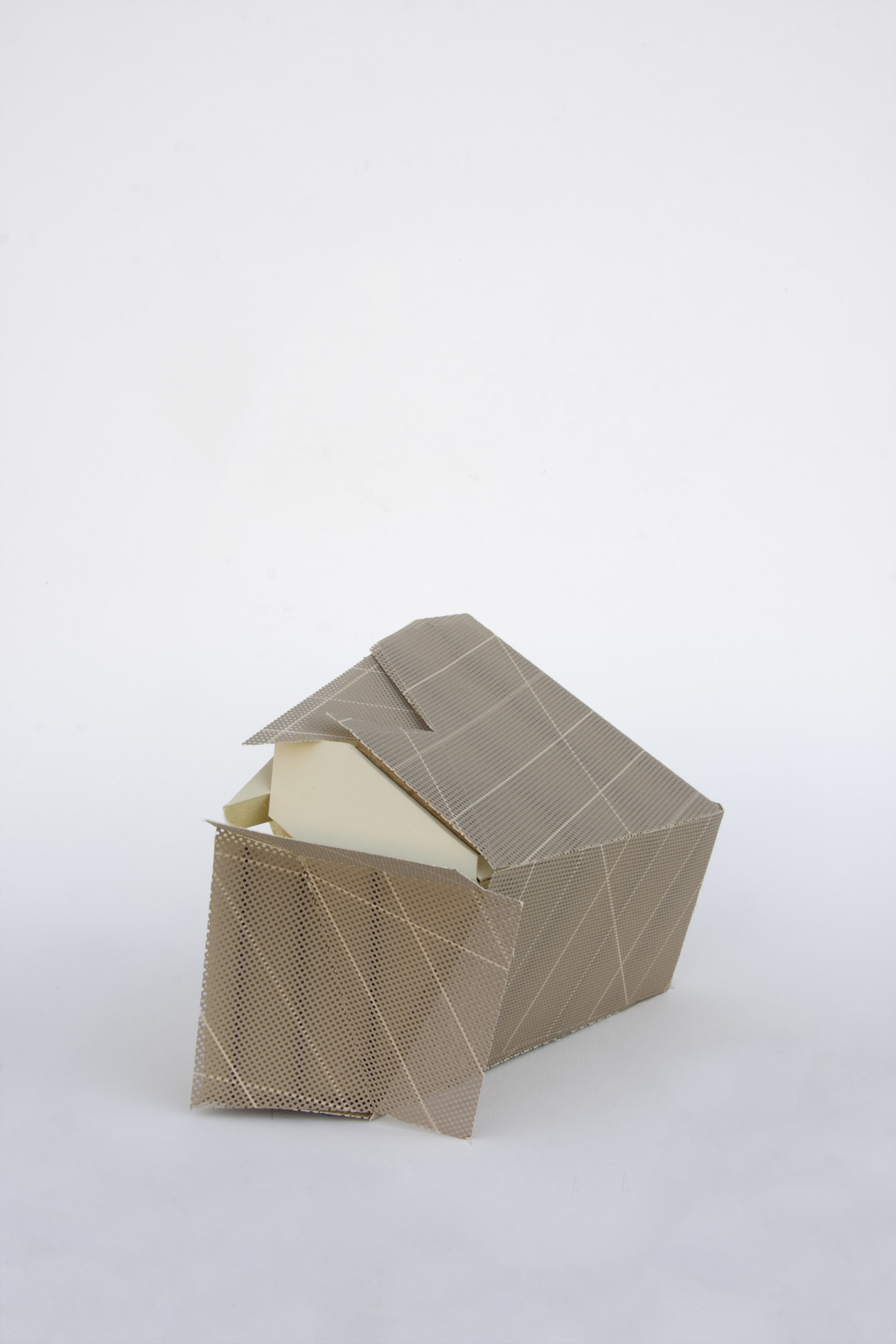 brown paper layered architectural model