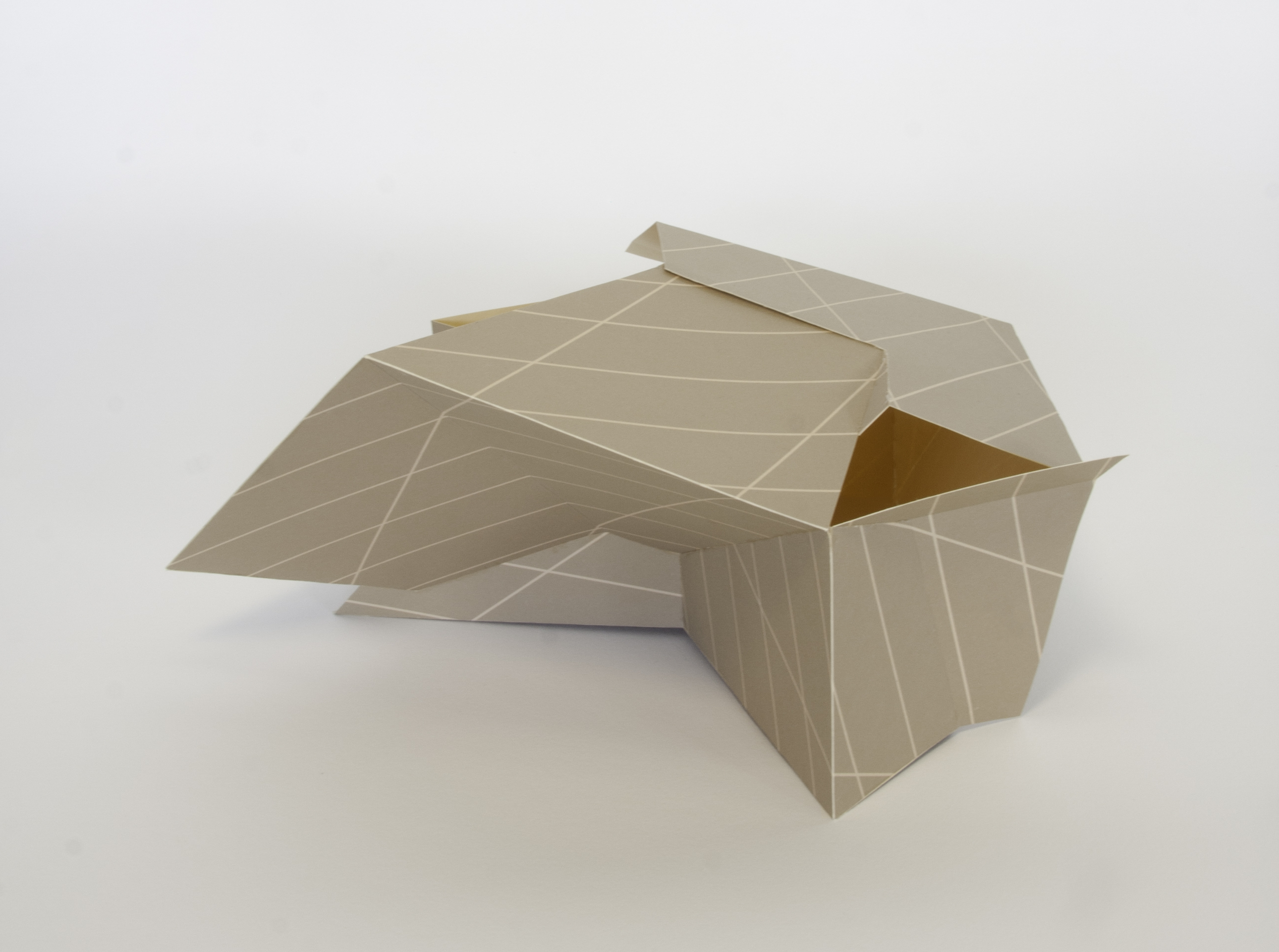 brown paper architectural model