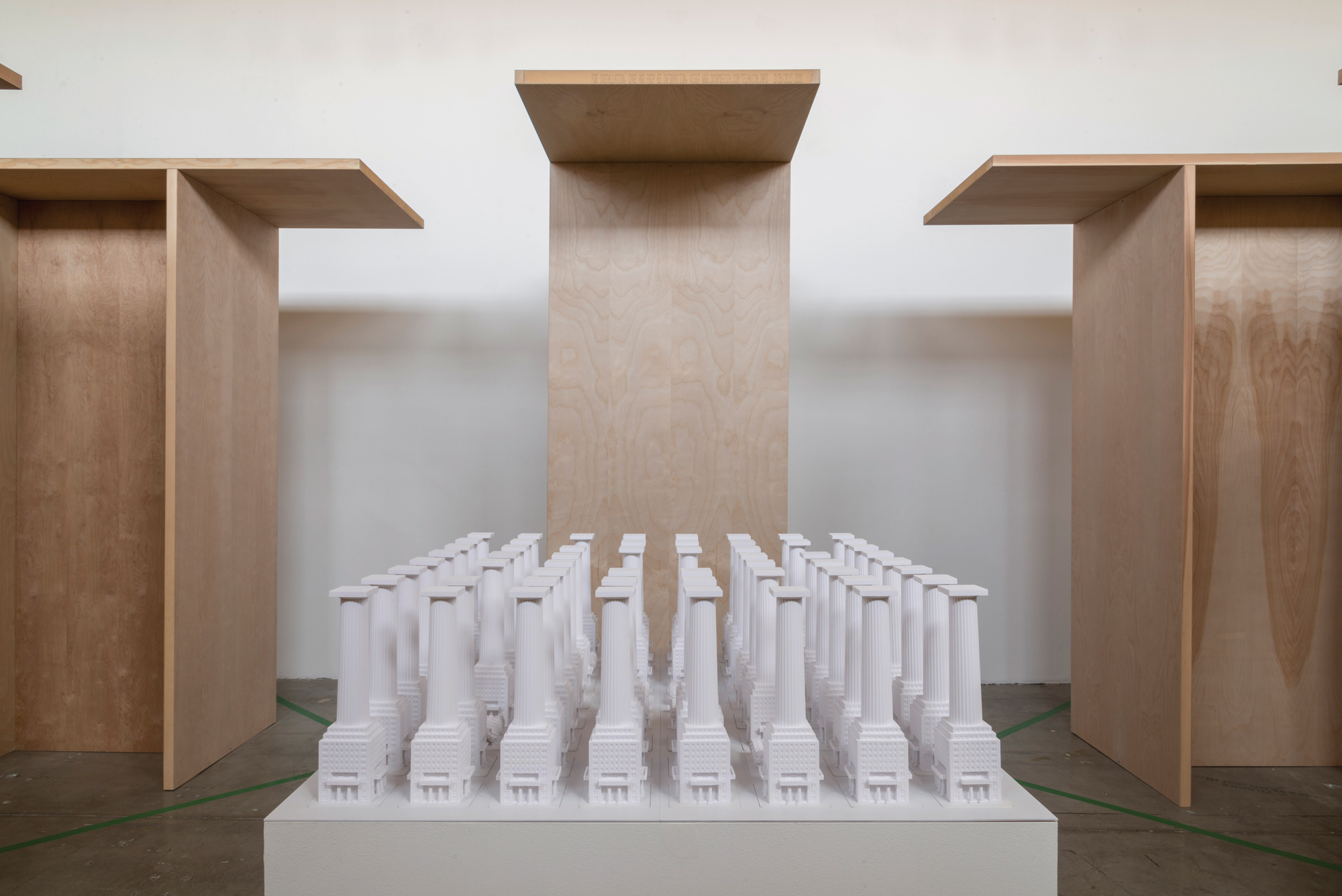 white architecture model art exhibition