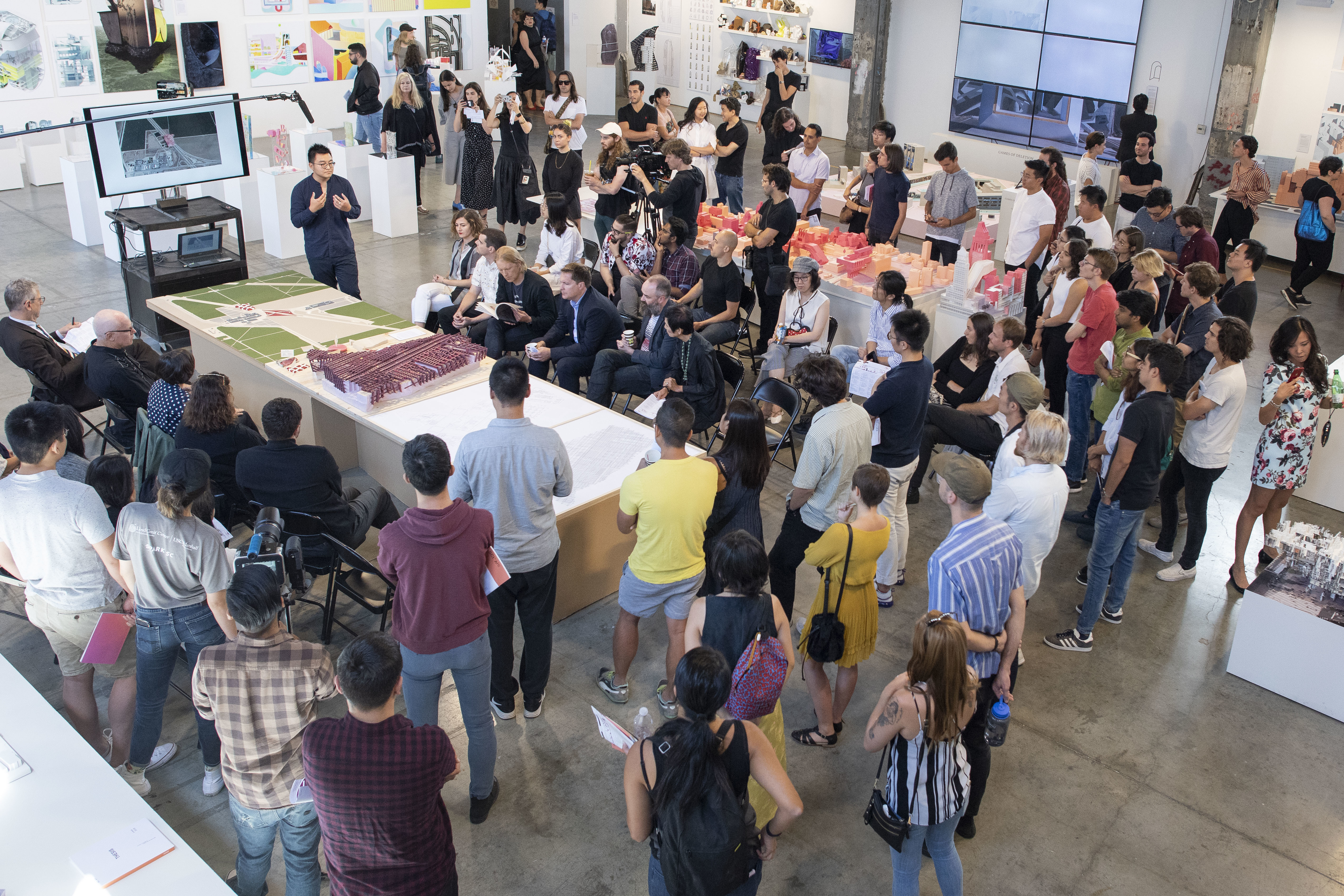 Grad Thesis review large model faculty jury student crowd