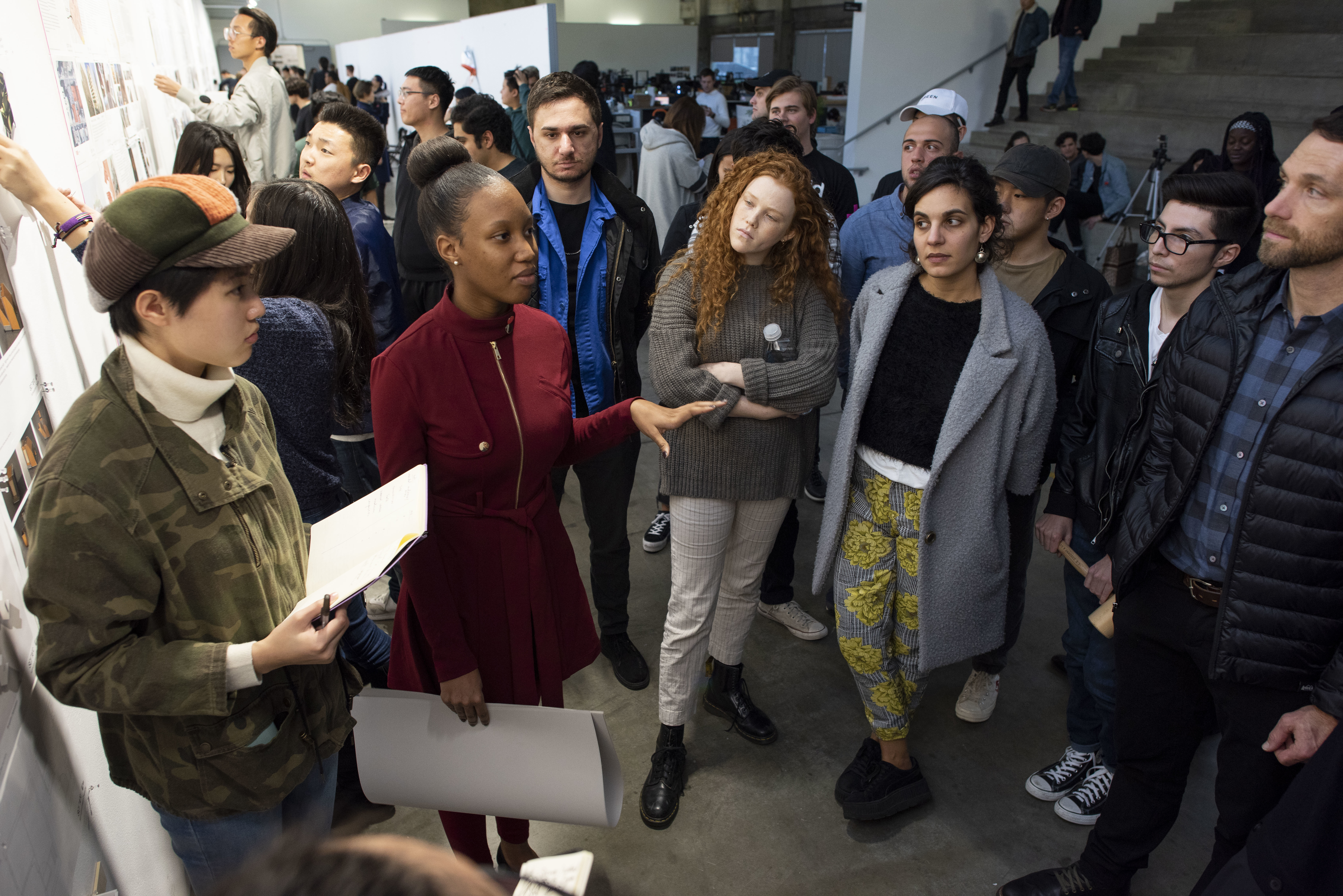 Homelessness Charrette pinup audience crowd students