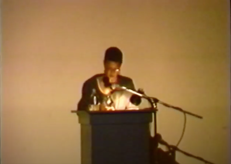 Michaele Pride lecture podium