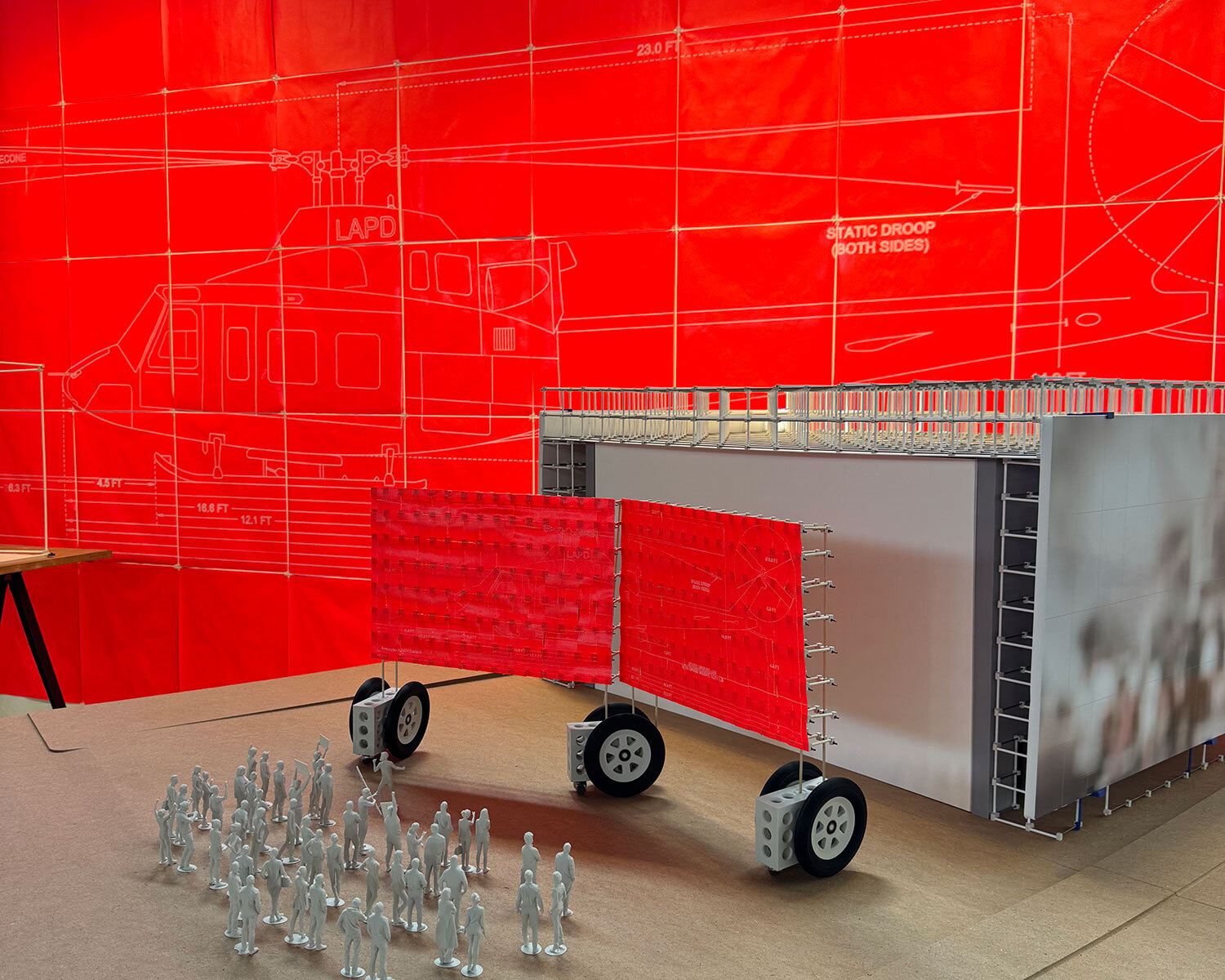 Brian Slusher. Graduate Thesis Gehry Prize Winning Project. red mobile billboard