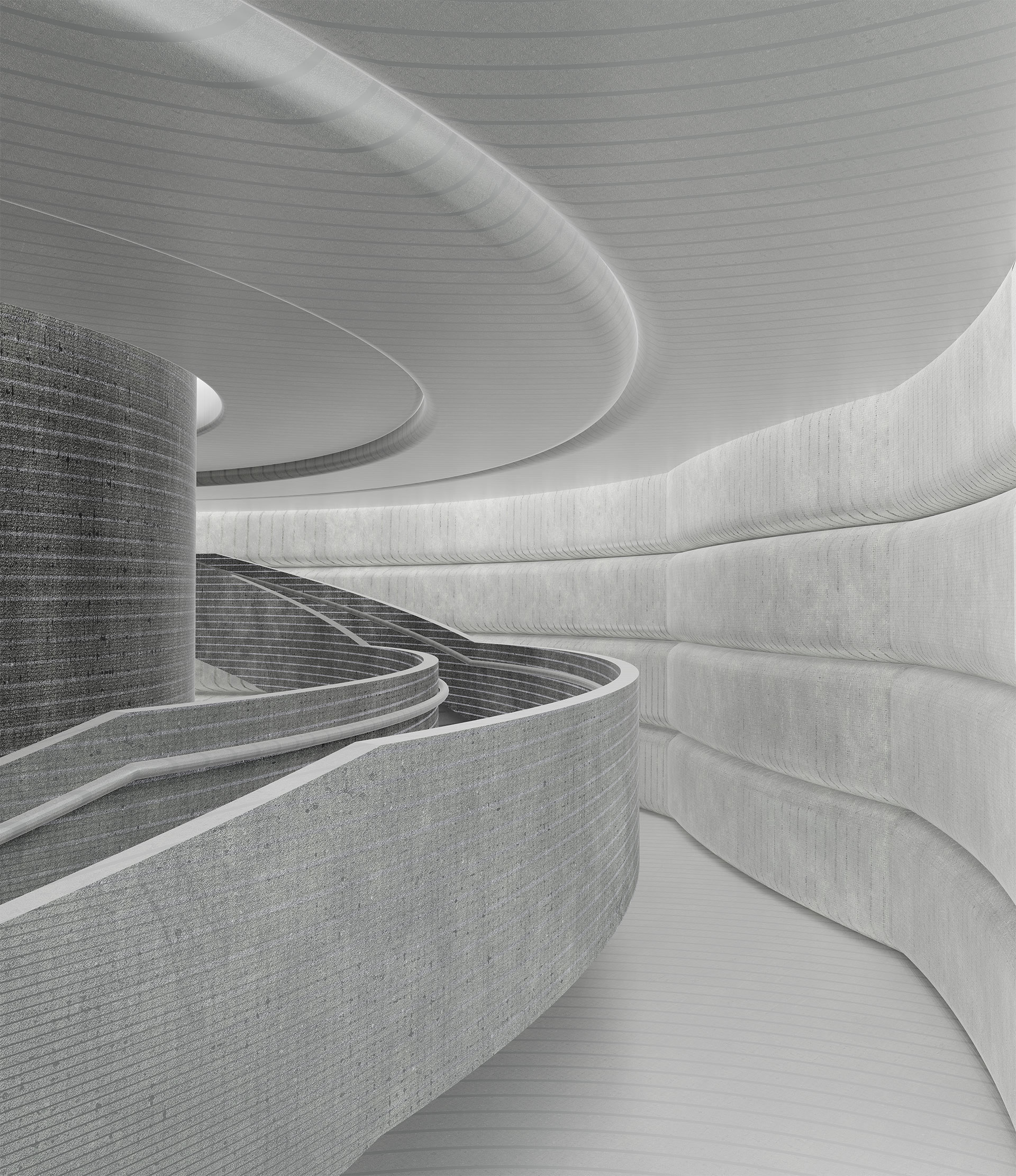 Interior views Cole Masuno thesis project architecture