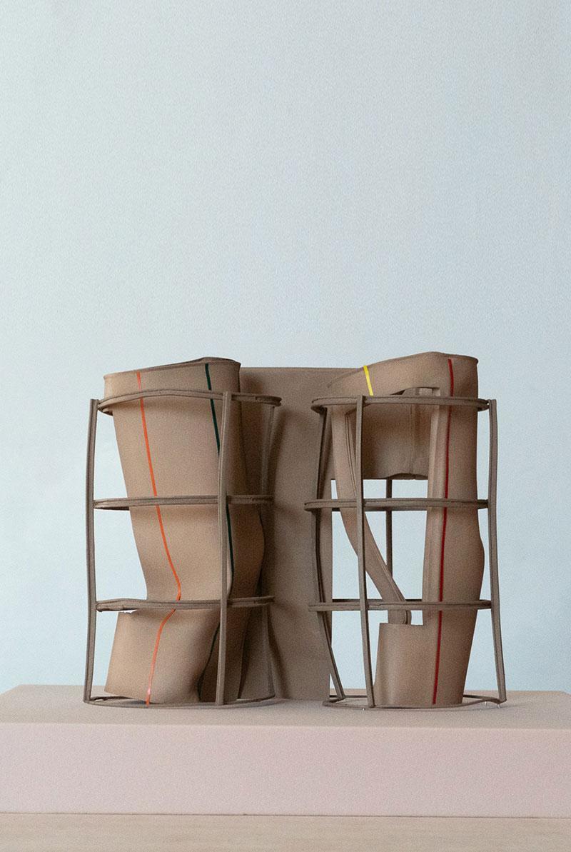 architecture model cardboard wood