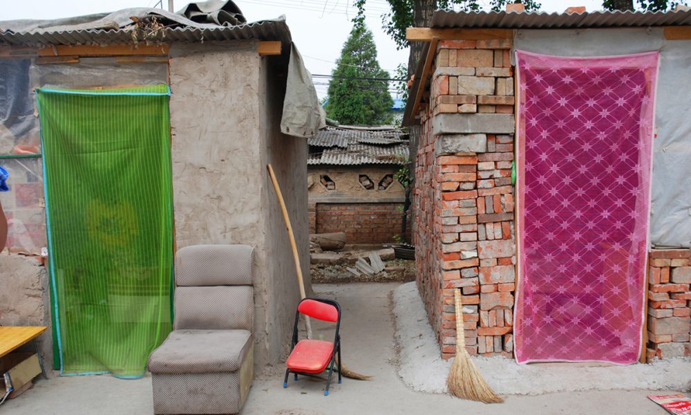 two buildings in rural asia