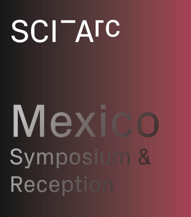 black to pink horizontal gradient mexico symposium flyer