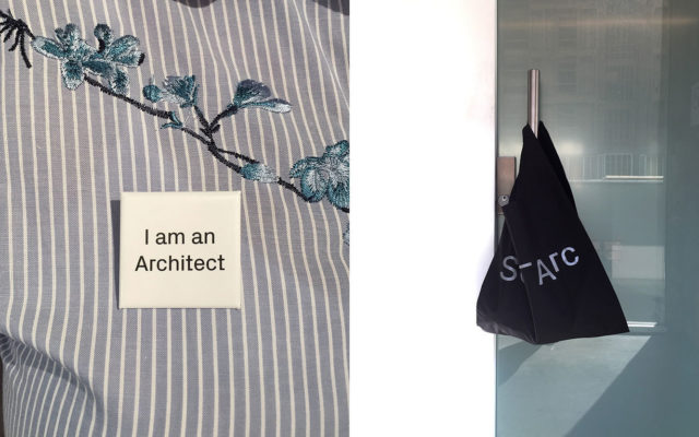 branded sciarc tote i am an architect pin