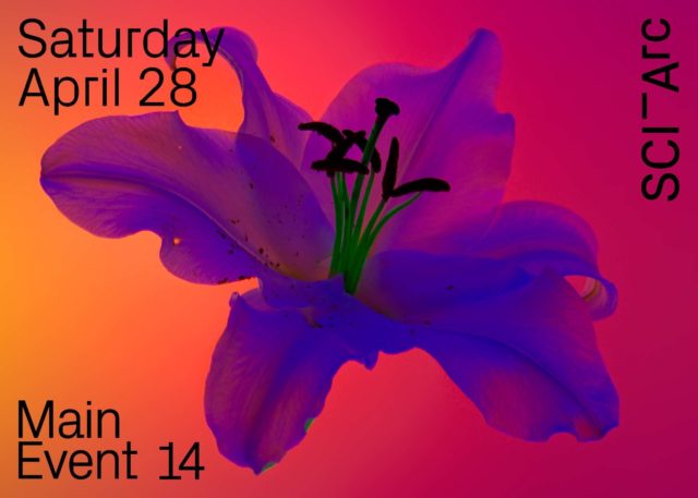 flower on gradient flyer for main event