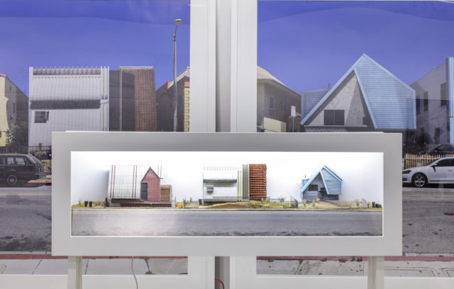physical compositions of 3 home proposals in gallery